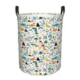 thumbnail image 2 of Goofa Cartoon Dinosaur Printed Circular Hamper,Laundry Basket with Handles,Storage Baskets Foldable,Large Capacity Laundry Hamper-, 2 of 8