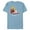 Ocean Blue, variant on The Simpsons Bart Simpson Skate Royalty - Short Sleeve Blended T-Shirt for Adults - Customized-Dark Heather