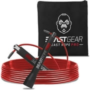Beast Gear Pro Speed Jump Rope - Professional Fitness Jump Ropes for Women and Men - Skipping Rope for Exercise