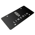 thumbnail image 3 of Lincoln 3D Logo on Front Grill Pattern 12"x6" Black Acrylic License Plate, 3 of 5