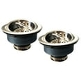 thumbnail image 1 of Westbrass D2135-07 Two Wing Nut Style Large Kitchen Basket Strainer in Satin Nickel, 1 of 1