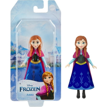 Disney Frozen Anna Small Doll, Poseable and Collectible Disney Toy Inspired by the Movie