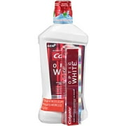 Colgate Optic White Mouthwash with bonus Optic White Toothpaste