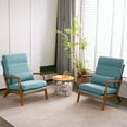 thumbnail image 4 of Winado Living Room Chairs Fabric Accent Chair, Padded Armchair for Kitchen Leisure Bedroom and Reataurant Teal, 4 of 9