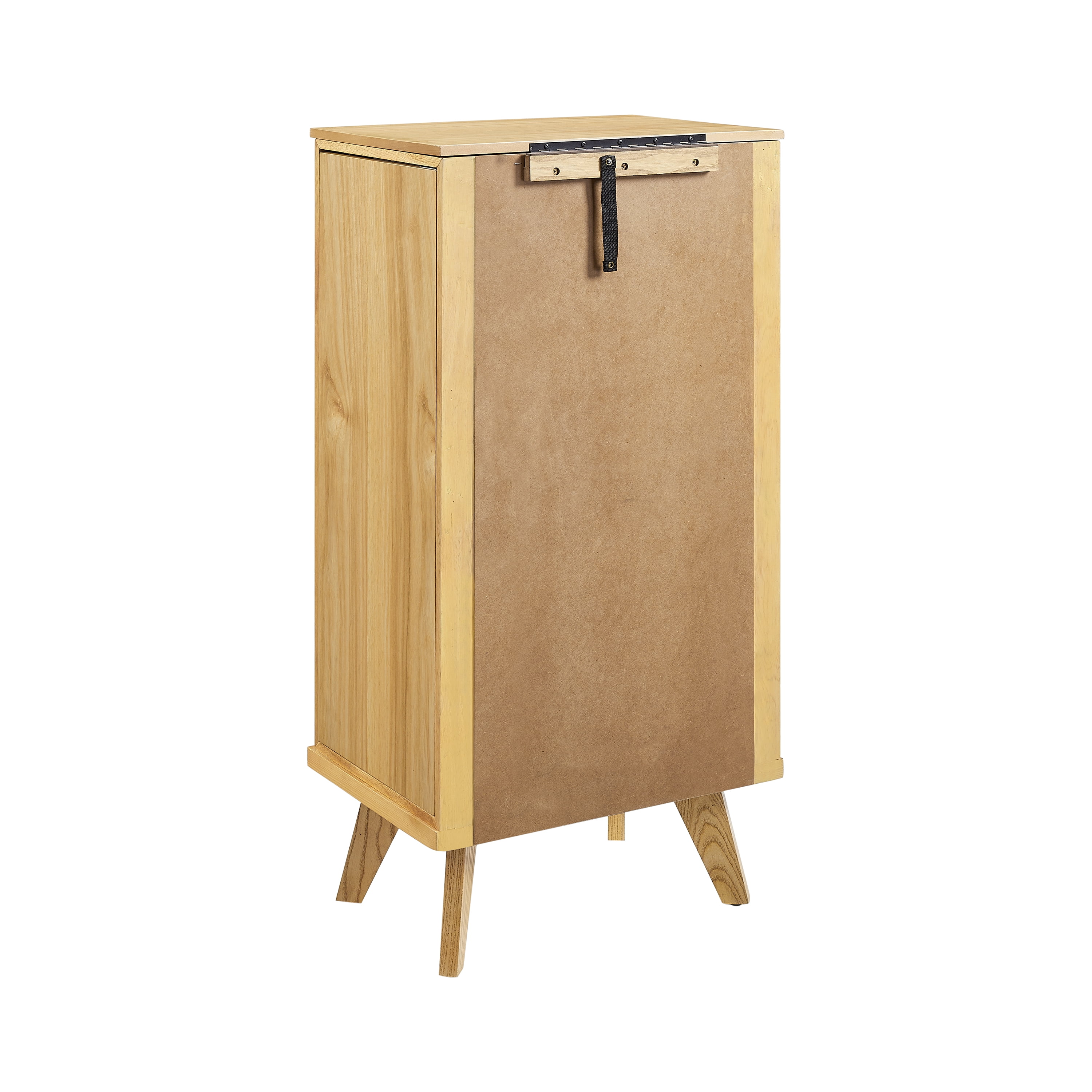 Powell Beelner Cane Jewelry Armoire, Natural