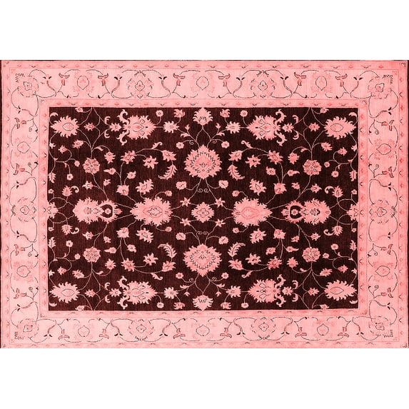 Ahgly Company Indoor Rectangle Oriental Red Traditional Area Rugs, 2' x 4'