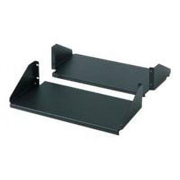 APC - Rack shelf - black (pack of 2) - for NetShelter 2 Post Open Frame Rack, 4 Post Open Frame Rack