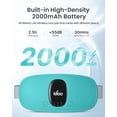 thumbnail image 6 of iDOO Cordless Heating Pad for Period Cramps, 3 Heat Setting, 3 Massage Modes,Birthday Mothers Day Gifts for Girlfriend Mom Wife Women, FSA HSA Eligible, Cyan, 6 of 9