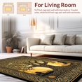 thumbnail image 2 of Flatwoven High Traffic Area Rug, Chic Natural Patterned Appeal, Non Slip, Stain Resistant, Washable Area Rugs for Living Room, Bedroom(Gold, 6X9), 2 of 8