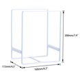 thumbnail image 2 of MINGFANITY 2 soportes para platos organizador de metal para almacenamiento de platos, estante de exhibición para gabinete, mostrador y armario, color blanco, 2 of 5