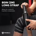 thumbnail image 5 of Rodilleras Iron Bull Strength KW Elasticas 80 Pulgadas para Levantamiento de Pesas y Sentadillas, 5 of 5