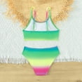 thumbnail image 4 of Toimothcn Girl's Bathing Suit Sleeveless Casual Colorful Tie Dye Printed 2 Piece Bikini Set Quickly Dry Cover Up Swimwear 13-14 Years, 4 of 7