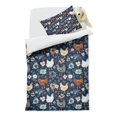 thumbnail image 2 of Chicken and Flower Duvet Cover and Pillowcase Set for Single Bedding, Bedroom Accessories for Kids Teens, 2 of 5