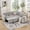 Gray, variant on Bonzy Home Modular Corduroy Sectional Sofa with Pull Out Sleeper, Convertible L-Shaped Couch, Free Combination Upholstered Sofa Bed for Living Room