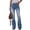 Blue, variant on Wutalume Jeans for Women Retro Straight Leg Micro Flare, Vintage Inspired Denim Pants with Stretch Comfort for Timeless Style,Black L