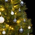 thumbnail image 3 of vidaXL Artificial Hinged Christmas Tree 150 LEDs & Ball Set 59.1", 3 of 12