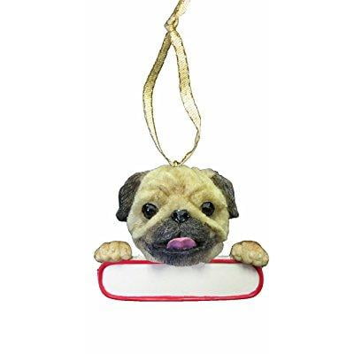 Personalized Ornaments Pug Polyresin Christmas Puppy Dog 21831