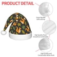 thumbnail image 4 of Haiem Forest Squirrel Pattern Santa Hat Confortable Velvet Christmas Hat for Christmas Party Favors Fit for Adults and Kids, 4 of 6