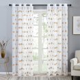 thumbnail image 2 of Football Pattern Embroidered Tulle Curtains For's Room zhangyuxiang LED, 2 of 2
