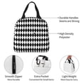 thumbnail image 3 of Bingfone Black And White Diamonds Print Lunch Bag Insulated Lunch Box, Small Leakproof Cooler Food Lunch Containers Reusable High Capacity Lunch Tote Bags for Work, Travel, Outdoor, 3 of 5