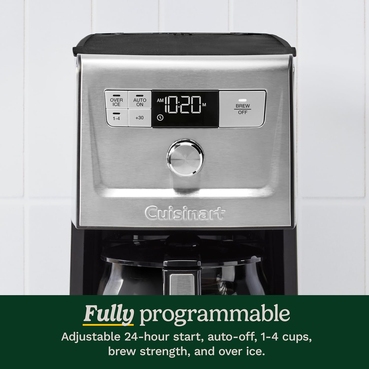 Cuisinart PerfecTemp® 14-Cup Programmable Coffeemaker, Black Stainless Steel
