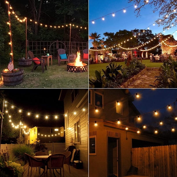 Cadena de lámparas para decoración navideña y de Halloween, luces LED de alambre puro de alto voltaje a prueba de agua para exteriores