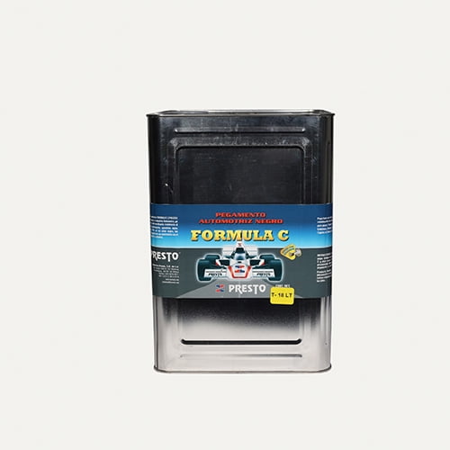Pegamento Formula C Presto para Hule - Metal Color Negro 18l