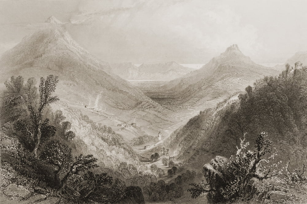 Glen Of The DownsCounty Wicklow IrelandDrawn By WHBartlett Engraved By JC Bentley From The Scenery And Antiquities Of Ireland By NPWillis And JStirling CoyneIllustrated From Drawings By WHBartlett Pu