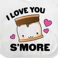 thumbnail image 4 of Inktastic Valentines Day I Love You S'more with Pink Hearts Boys or Girls Baby Bib, 4 of 4