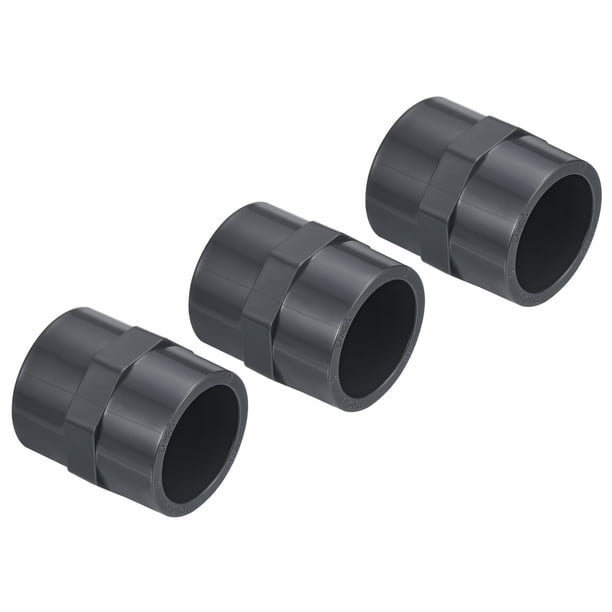Adaptador de tubo recto de conexión de manguera de rosca hembra Uxcell G1/2 de PVC UPVC 1/2" 4 piezas, G3/4 x 3/4" 3