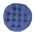 thumbnail image 4 of Cojín de exterior de 60 x 60 cm, cojines para sillas de jardín, cojines para sillas de mimbre con forma de huevo. Azul, 4 of 9