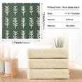 thumbnail image 6 of Yayeee 6 Pack Kitchen Dish Cloths Set for Washing Soft Drying Absorbent Microfiber Towels, Dark Green Leaves, 6 of 9