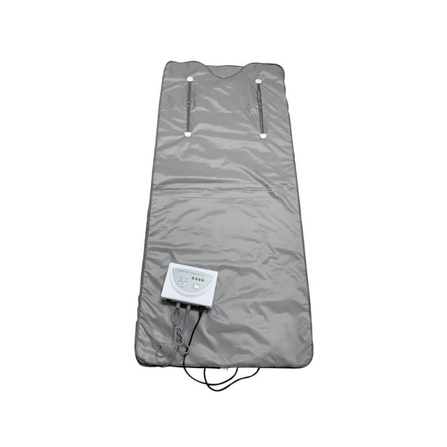 Manta de sauna,Manta de sauna infrarroja de tela Oxford impermeable,Manta de sauna para uso doméstico Manta de infrarrojos para sauna,Sauna de infrarrojos lejanos para mujeres en salón de Gris