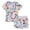 White, variant on HCYSFG Boys Star Print Outfit Sets 2 Piece T Shirt And Shorts Short Sleeve Crewneck Clothing Sets Elastic Waist Matching Sets