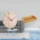 thumbnail image 2 of Reloj De Pared De Madera, Diseño Creativo, Decorativo, Silencioso, Para Restaurante, Oficina, Cestas De Frutas Tejidas, Cuenco Para Servir Aperitivos, Plato De Pan, 2 of 8