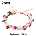 thumbnail image 2 of Diademas para el pelo con diseño de flores para boda, novia, diadema para mujer, cinta con hojas, tocado para fiesta, accesorios navideños, 2 of 5