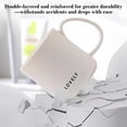 thumbnail image 4 of Dongrere Plastic Coffee Mug, Solid Color Tea Cup with Handle, Simple Drinkware Cup for Home, Office and Cafe Use, 3.3x3.6 Inch, White, 4 of 6