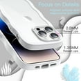 thumbnail image 5 of JETech Cute Case for iPhone 14 Pro 6.1-Inch, Wave Frame Curly Shape Shockproof Phone Cover for Women and Girls, Clear Hard PC Back (White), 5 of 7