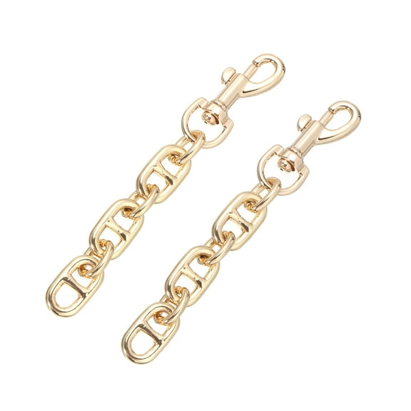 Uxcell 2Pack 12cm/4.7" Alloy Purse Strap Extender Bag Chain for Handbag Clutch, Bronze