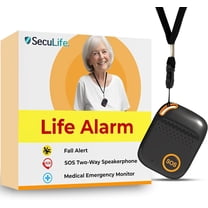 SecuLife GPS Tracker for Elderly with Fall Detection – Medical Alert System for Seniors with 24/7 Monitoring, Caregiver App, Lightweight, SOS Panic Button & Assistive Speakerphone for Personal Safety
