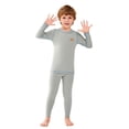 thumbnail image 2 of Mercatoo 2 Set Boys Thermal Underwear Sets Kids Double-Sided Fleece Lined Long J𝐨h𝐧s Base Layer Top and Bottom for Cold Weather, 2 of 6