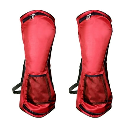 2Pack Self-Balancing Scooter Carrying Backpack Bag for 6.5 7 and 8 Two-Wheel Hover Board Bag Smart Balancing Scooters Storage Case Red