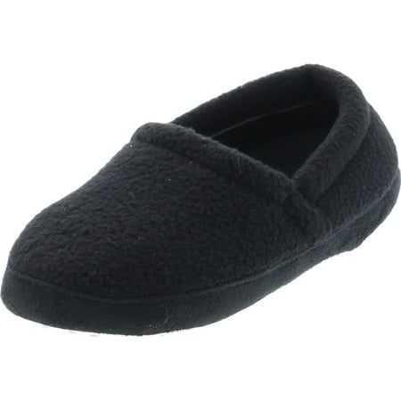 

Static Footwear Kids Fleece Slip On Warm House Slippers Black 2/3