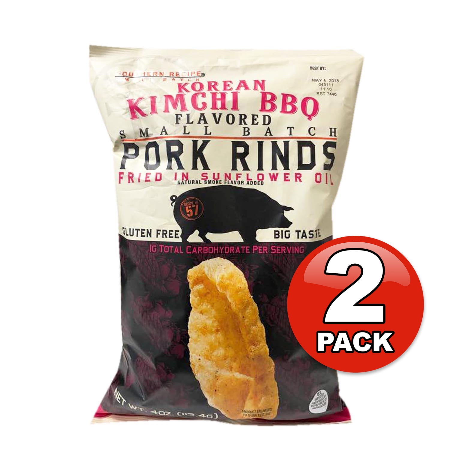Southern Recipe Small Batch Classic Pork Rinds, Low Carb, Keto-Friendly