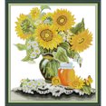 thumbnail image 3 of Hilo de bordar Parcial Eco-algodón 14CT Estampado Girasol Punto de Cruz (J591) Hugtrwg Para estrenar, 3 of 9