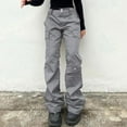 thumbnail image 3 of Vedolay Women Jeans Womens High Waist Baggy Loose Streetwear Denim Pants with Pockets,Gray M, 3 of 4