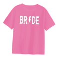 thumbnail image 3 of Camisetas de manga corta para mujer, camisetas suaves a la moda, camisetas con cuello redondo ROSA ROSA, 3 of 8