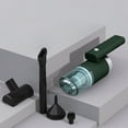 thumbnail image 1 of Aspiradora portátil para coche recargable inalámbrica - 14KPA portátil de alta potencia para hogar y auto, 30-45 minutos de duración, 7 accesorios, negro/vino/verde, 1 of 9