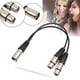 thumbnail image 3 of XLR 3 pines macho a 2 XLR conector hembra Cable de extensión de micrófono Cable S Sywqhk Para estrenar, 3 of 3