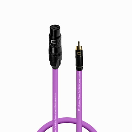 Coluber Cable Unbalanced XLR Female Cable to RCA Male - Pro 3-Pin Connector